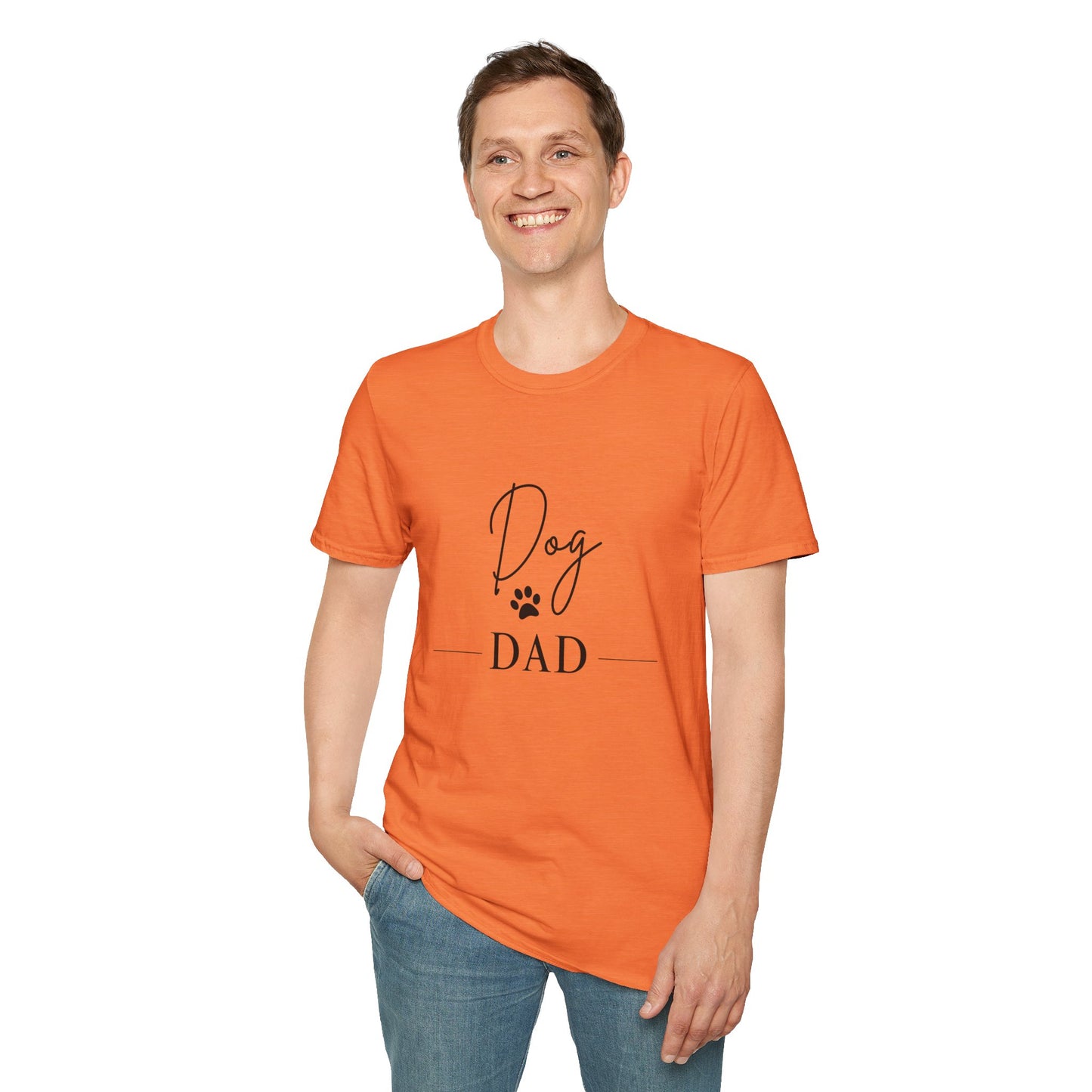 Dog Dad Unisex Softstyle T-Shirt - Perfect Gift for Pet Lovers