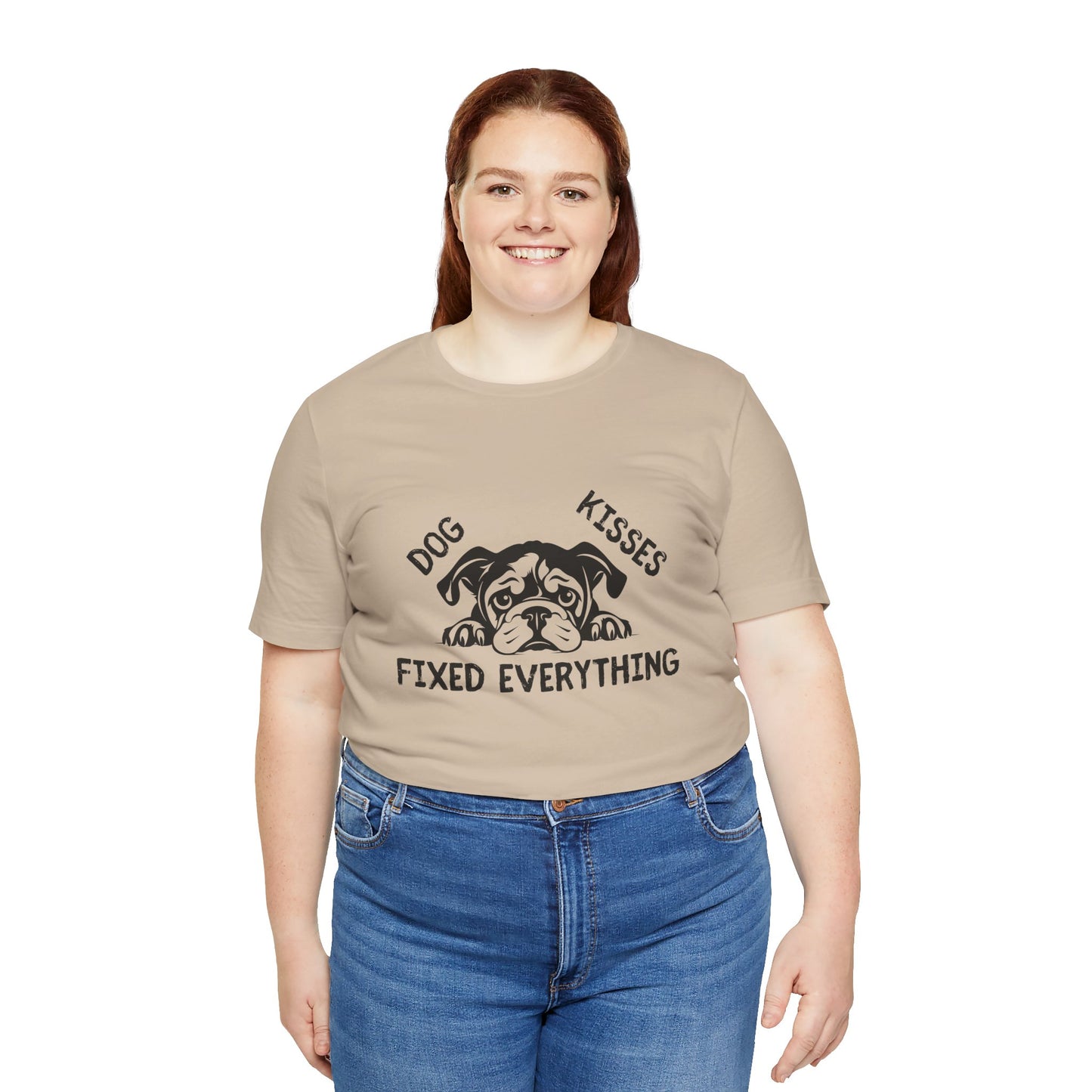 Unisex Dog Kisses Fixed Everything Tee