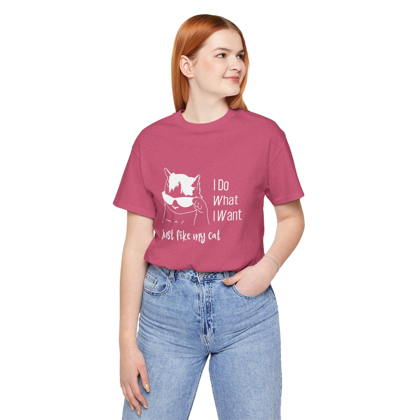 I Do What I Want Cat Tee - Unisex Jersey T-Shirt for Cat Lovers