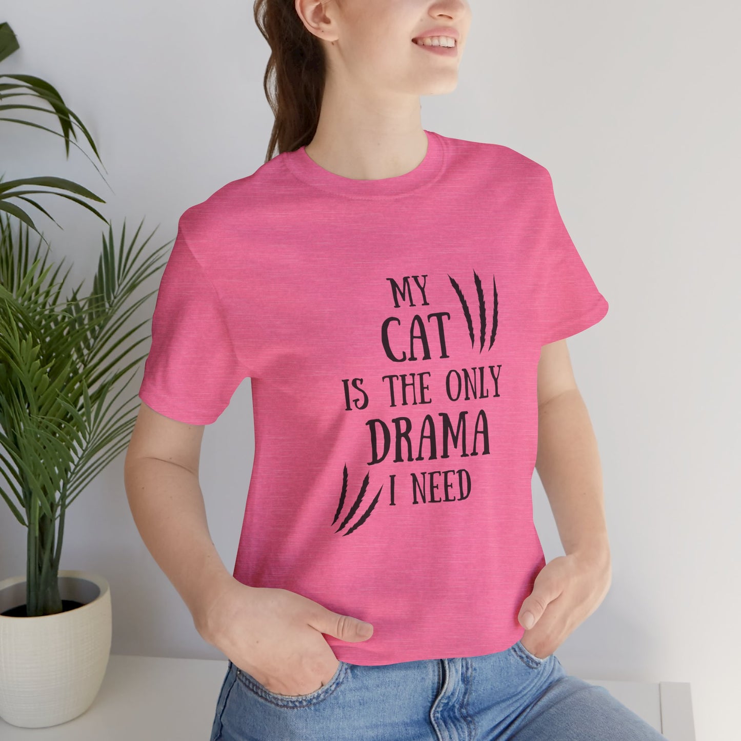 Funny Cat Drama Unisex Jersey Tee