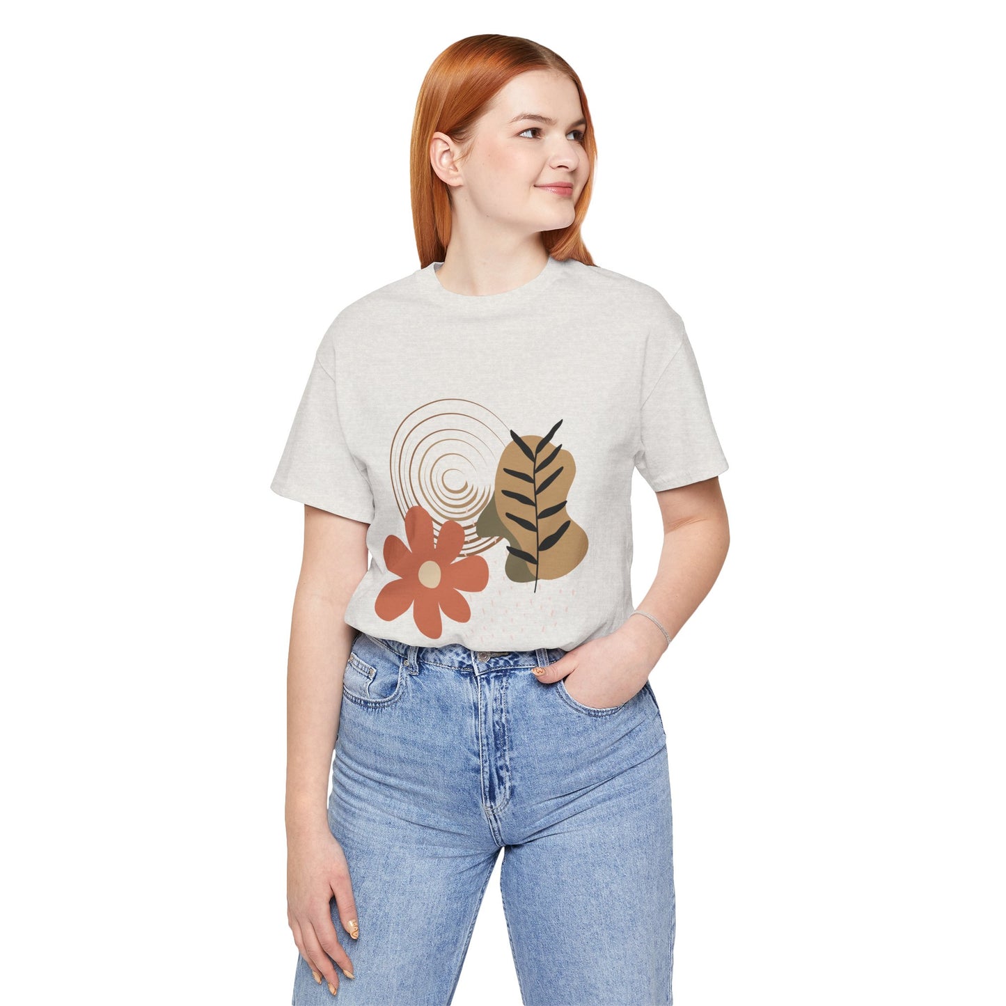 Boho Chic Floral Unisex Short Sleeve Tee