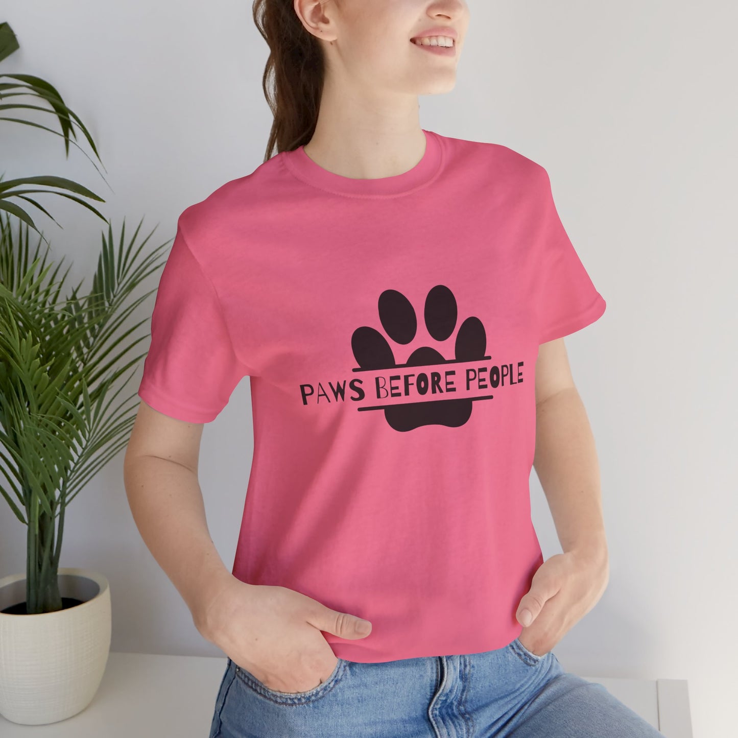 Funny Dog Lover T-Shirt - "Paws Before People" Unisex Tee