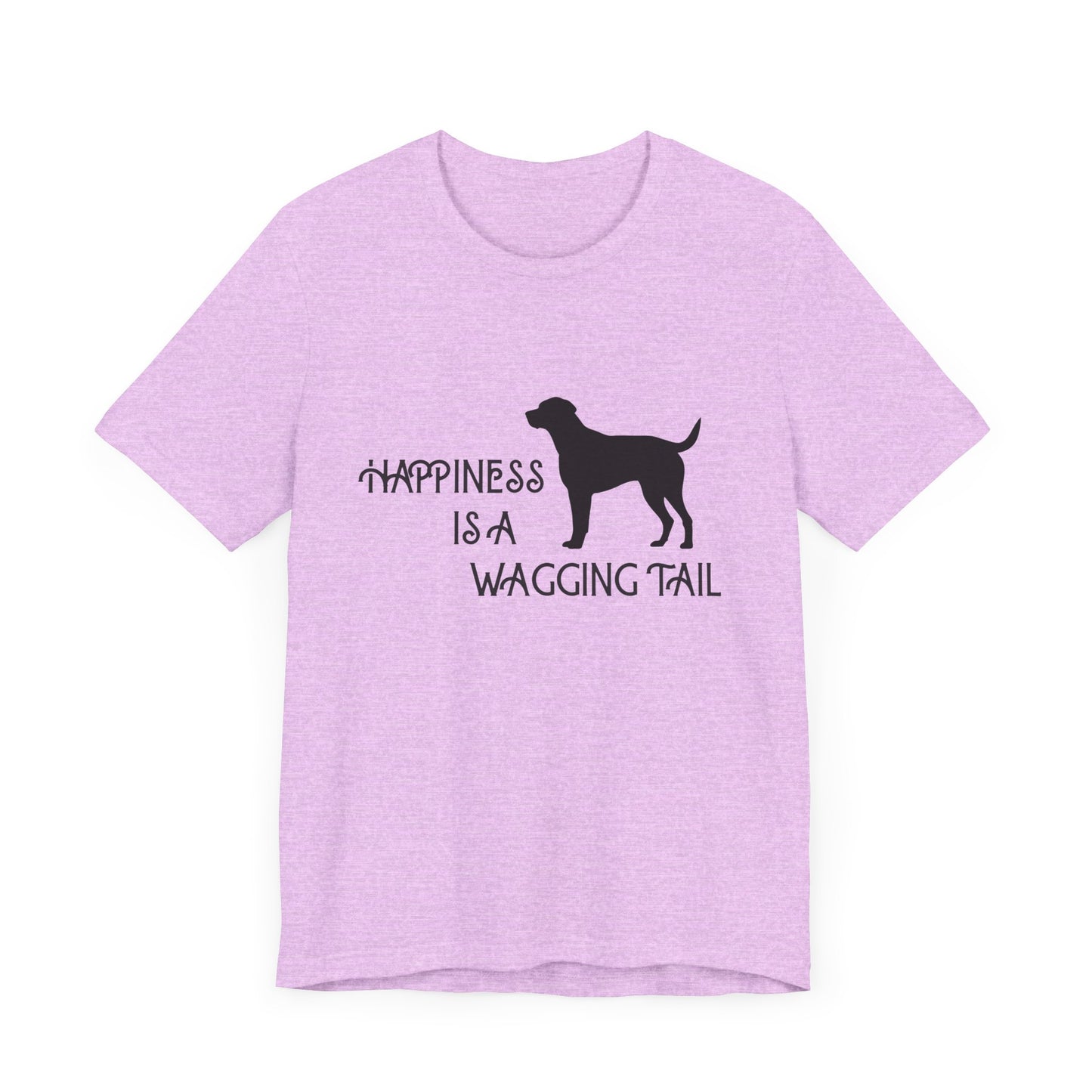 Happiness is a Wagging Tail Unisex Dog Lover Tee