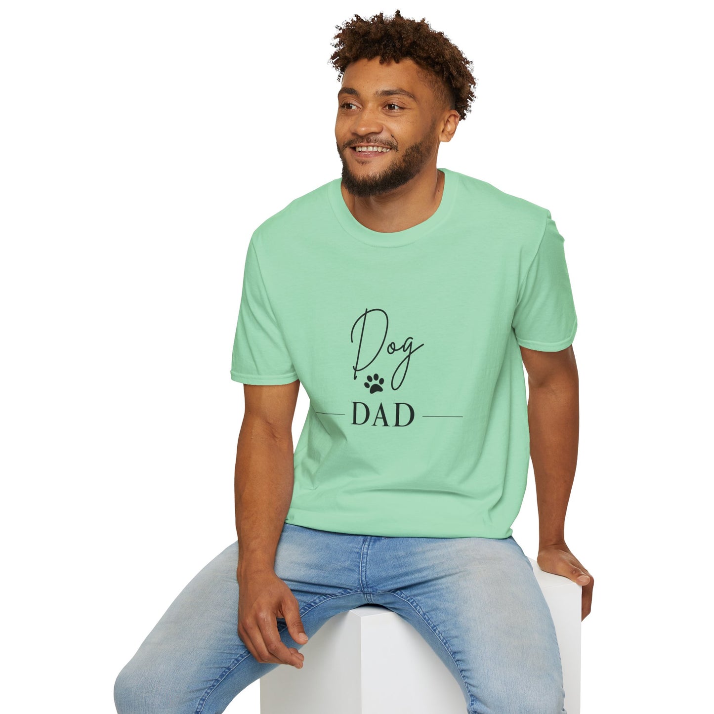 Dog Dad Unisex Softstyle T-Shirt - Perfect Gift for Pet Lovers