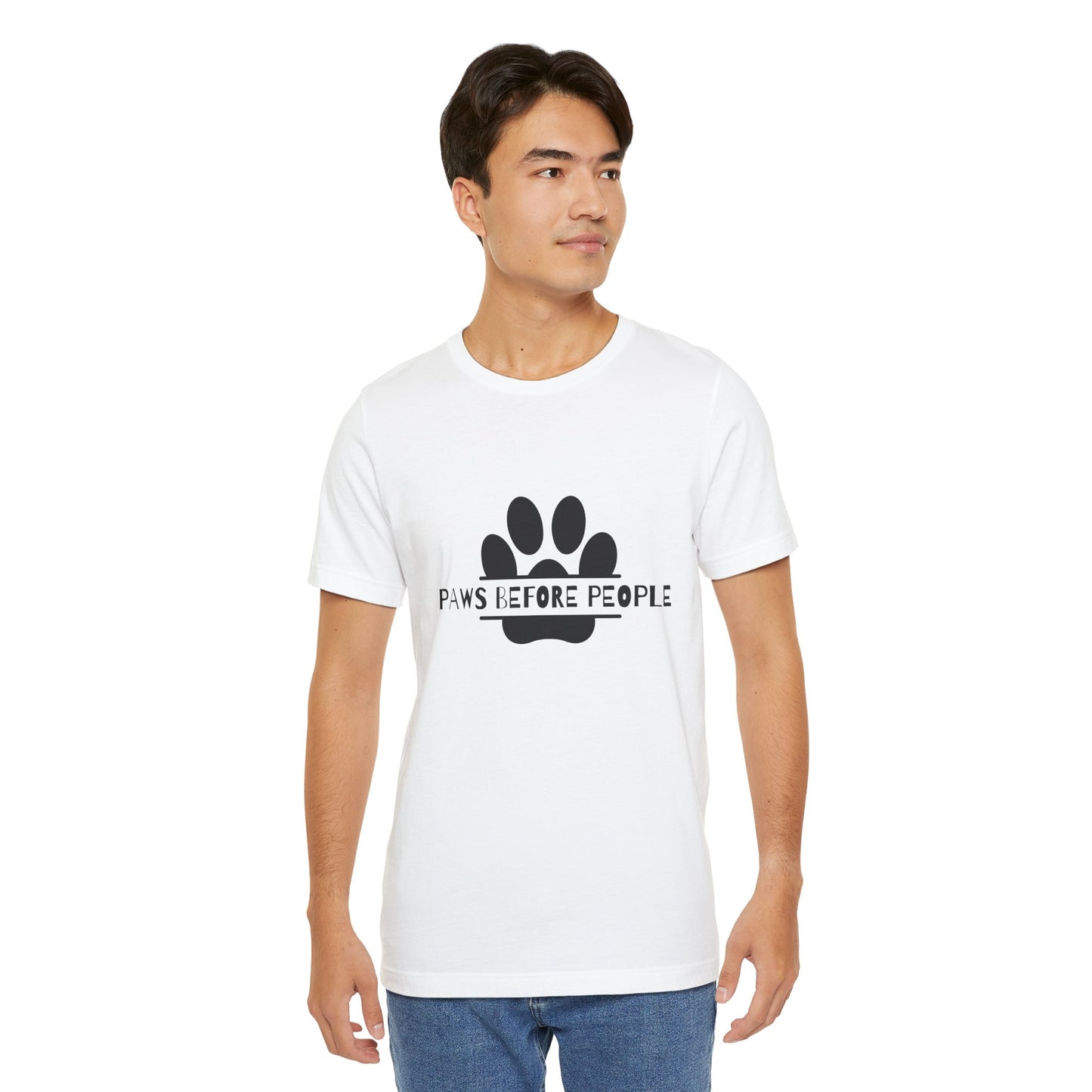 Funny Dog Lover T-Shirt - "Paws Before People" Unisex Tee