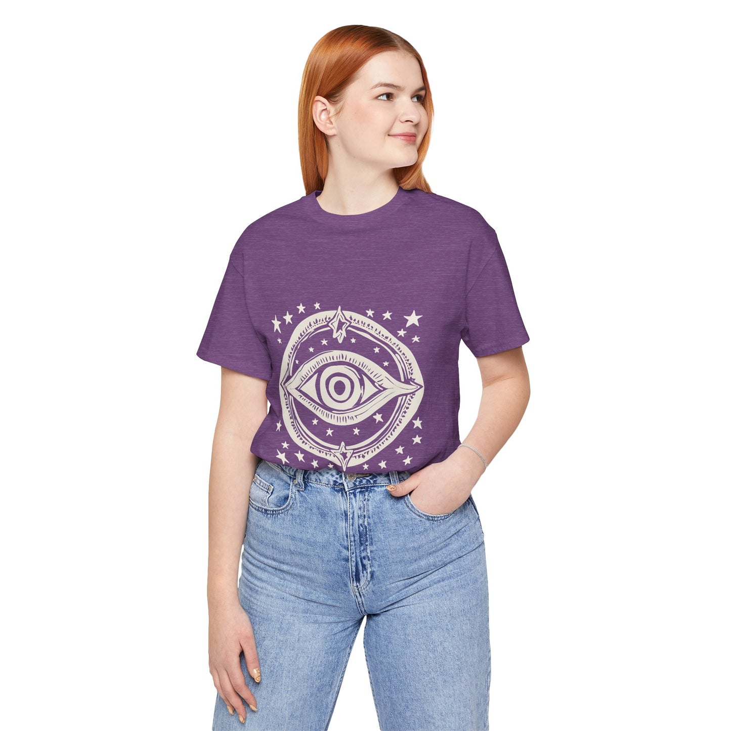 Mystic Eye Unisex Jersey Tee - Cosmic Stars T-Shirt