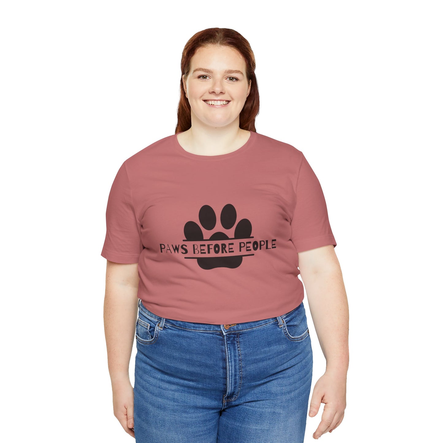 Funny Dog Lover T-Shirt - "Paws Before People" Unisex Tee