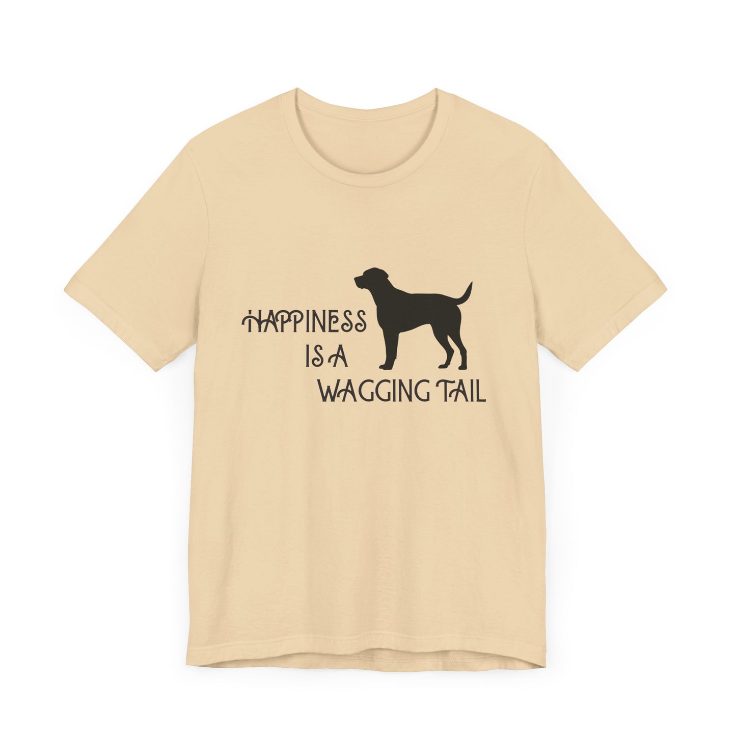 Happiness is a Wagging Tail Unisex Dog Lover Tee