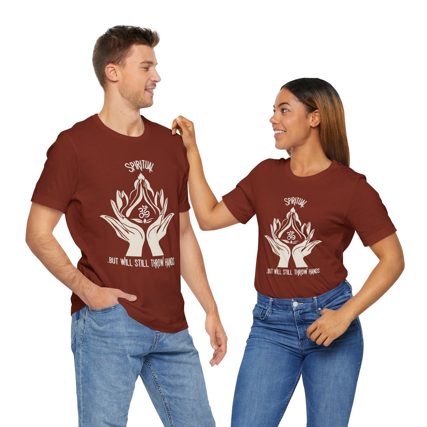 Spiritual Hands Unisex Jersey Tee - Zen Vibes for Mindful Living