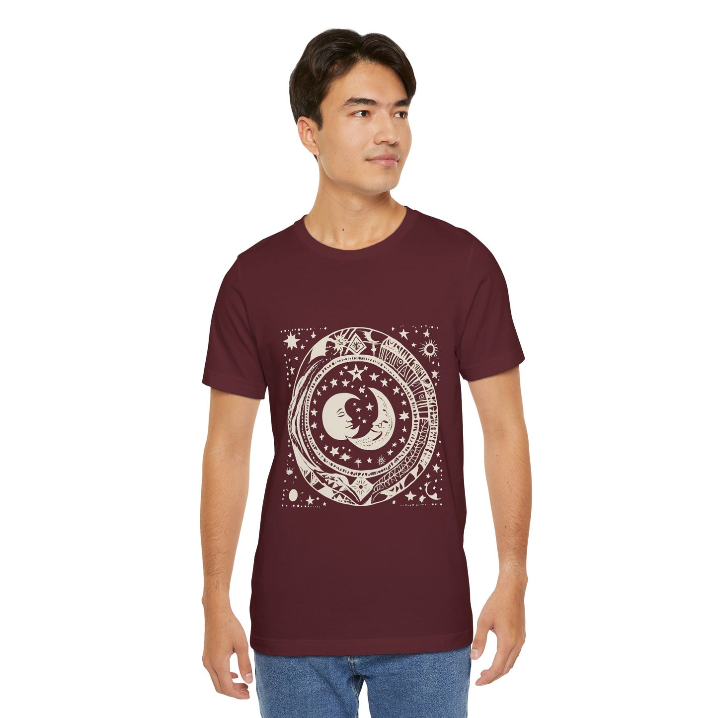 Celestial Harmony Unisex Jersey Tee - Cosmic Design