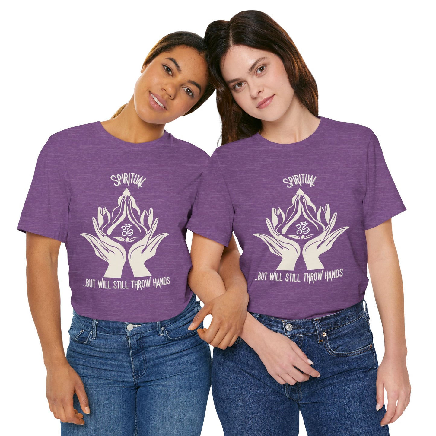 Spiritual Hands Unisex Jersey Tee - Zen Vibes for Mindful Living