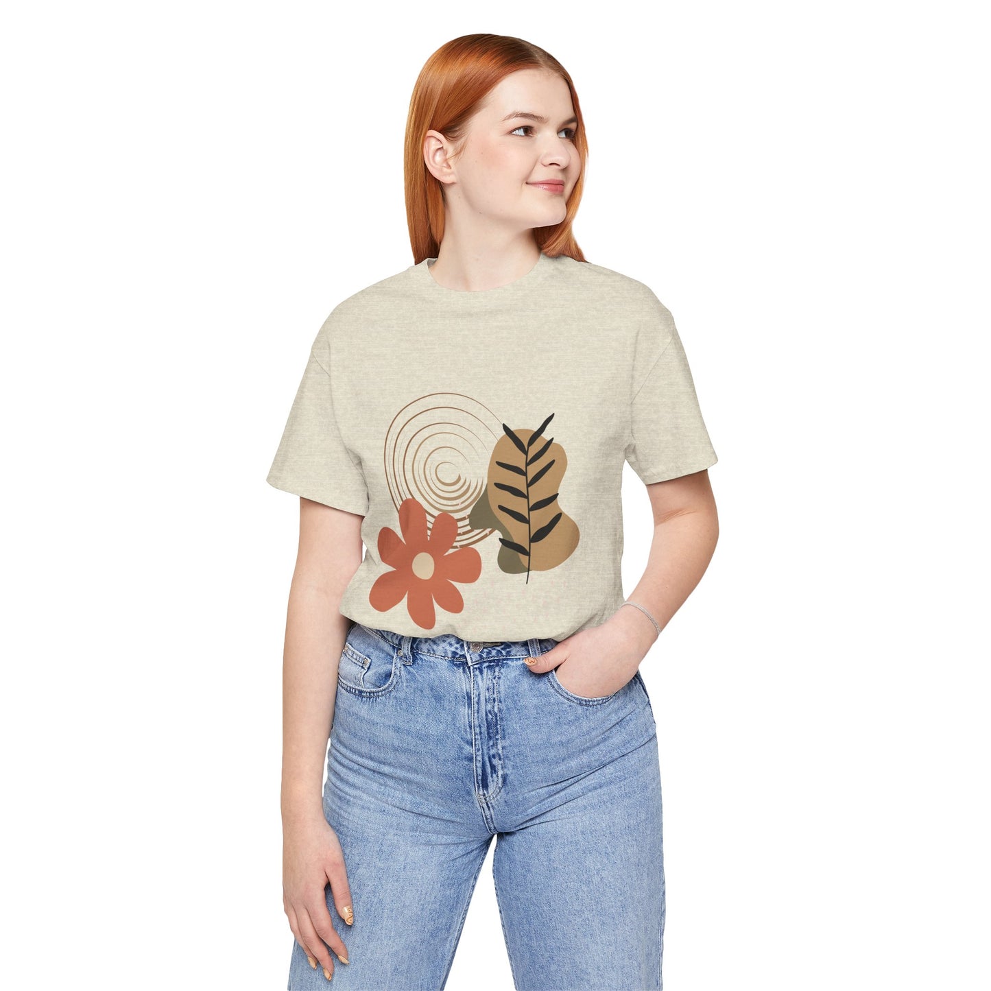 Boho Chic Floral Unisex Short Sleeve Tee