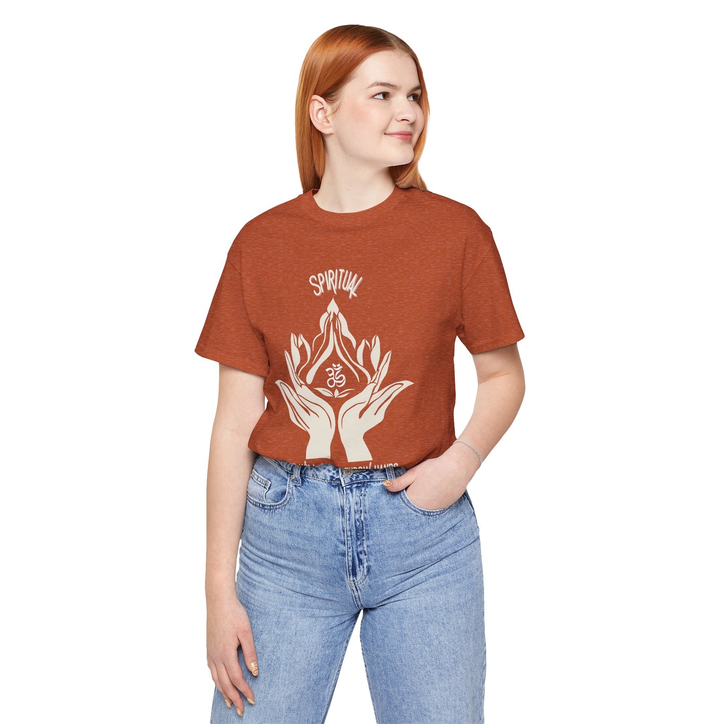 Spiritual Hands Unisex Jersey Tee - Zen Vibes for Mindful Living