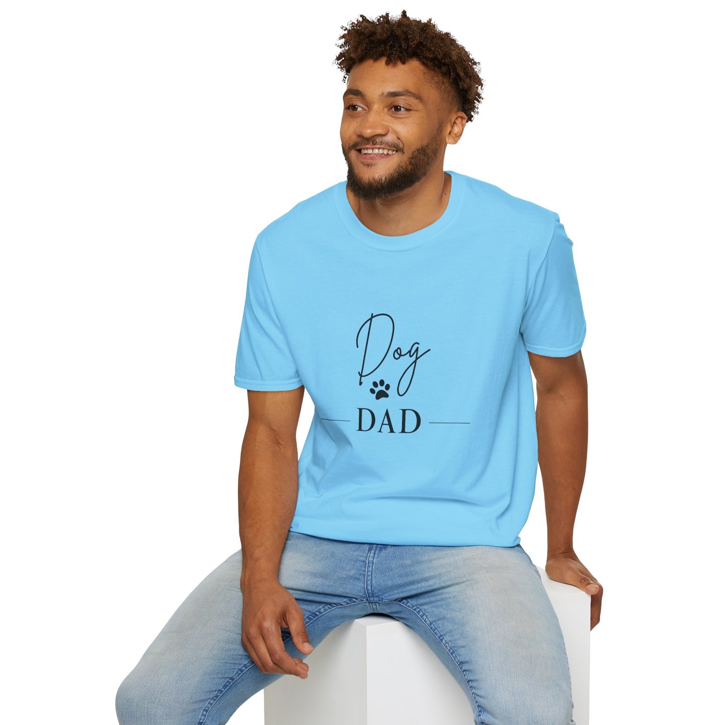 Dog Dad Unisex Softstyle T-Shirt - Perfect Gift for Pet Lovers