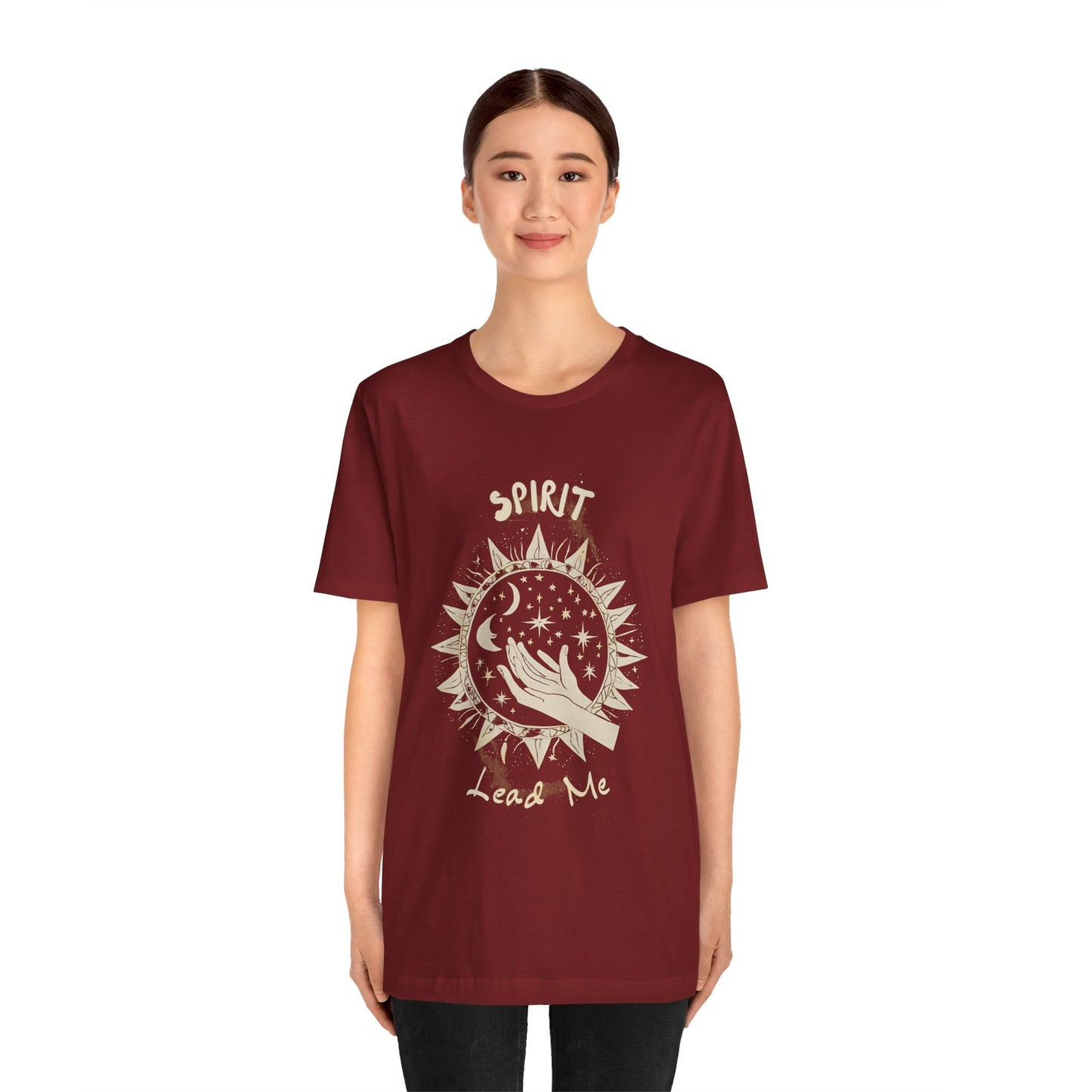 Spirit Lead Me Unisex Jersey Tee - Boho Chic Top for Spiritual Souls