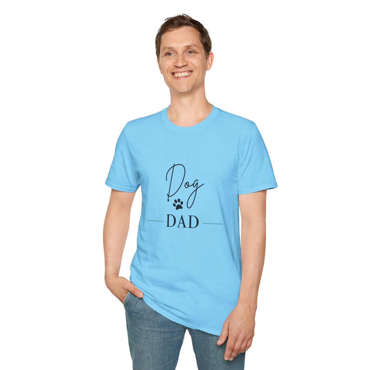 Dog Dad Unisex Softstyle T-Shirt - Perfect Gift for Pet Lovers