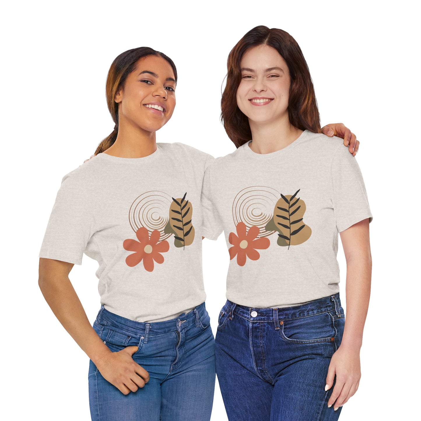 Boho Chic Floral Unisex Short Sleeve Tee