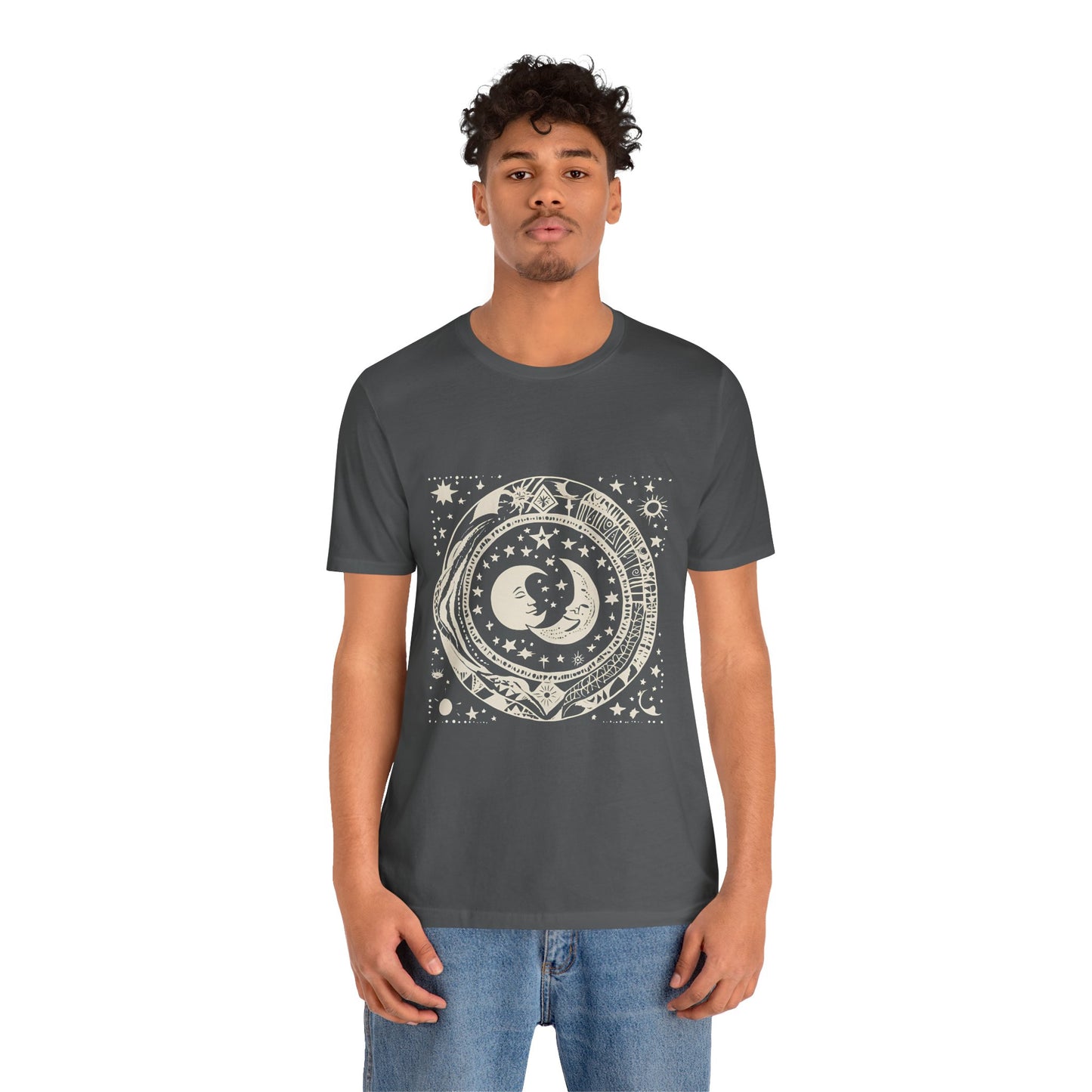 Celestial Harmony Unisex Jersey Tee - Cosmic Design