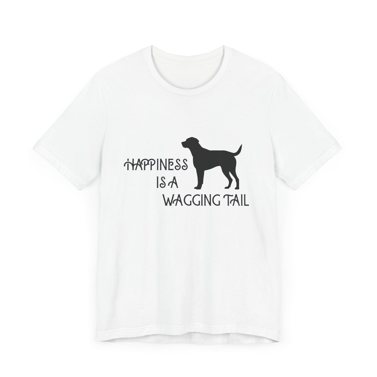 Happiness is a Wagging Tail Unisex Dog Lover Tee