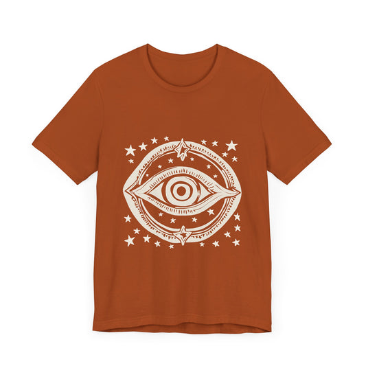 Mystic Eye Unisex Jersey Tee - Cosmic Stars T-Shirt