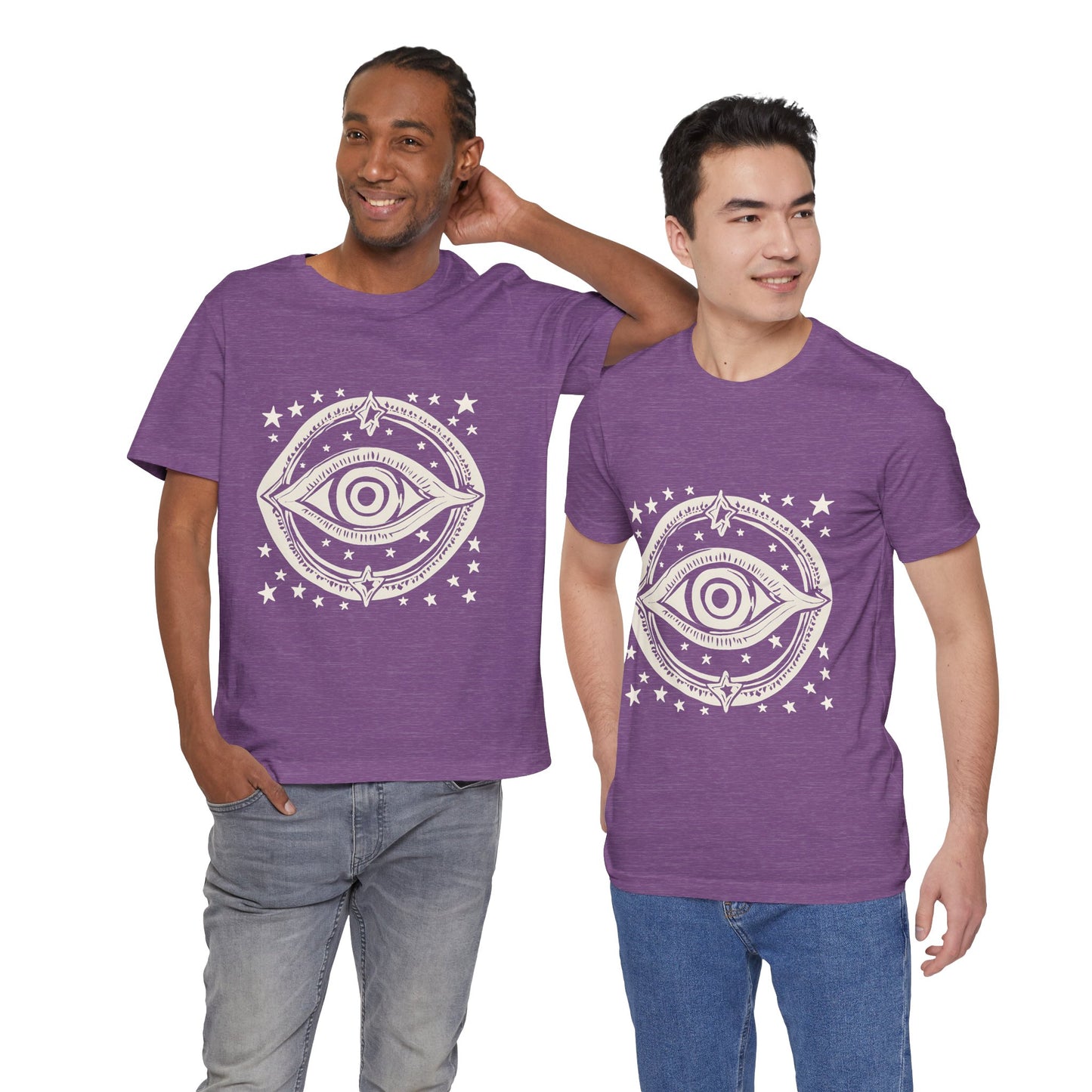 Mystic Eye Unisex Jersey Tee - Cosmic Stars T-Shirt