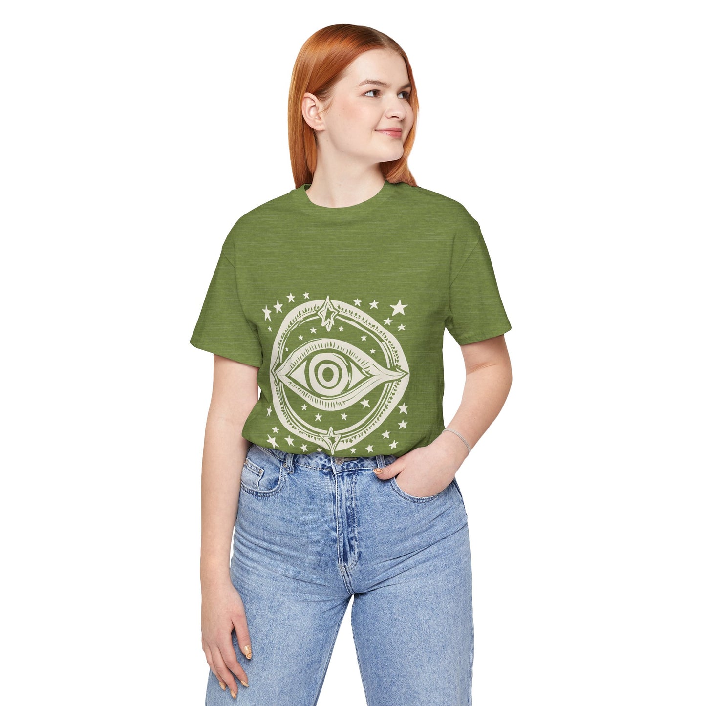 Mystic Eye Unisex Jersey Tee - Cosmic Stars T-Shirt