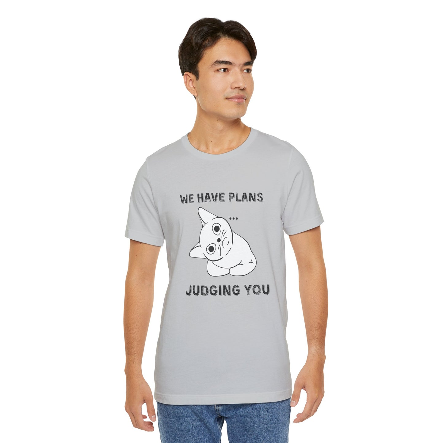 Judging You Cat Unisex T-Shirt – Funny Cat Lover Tee