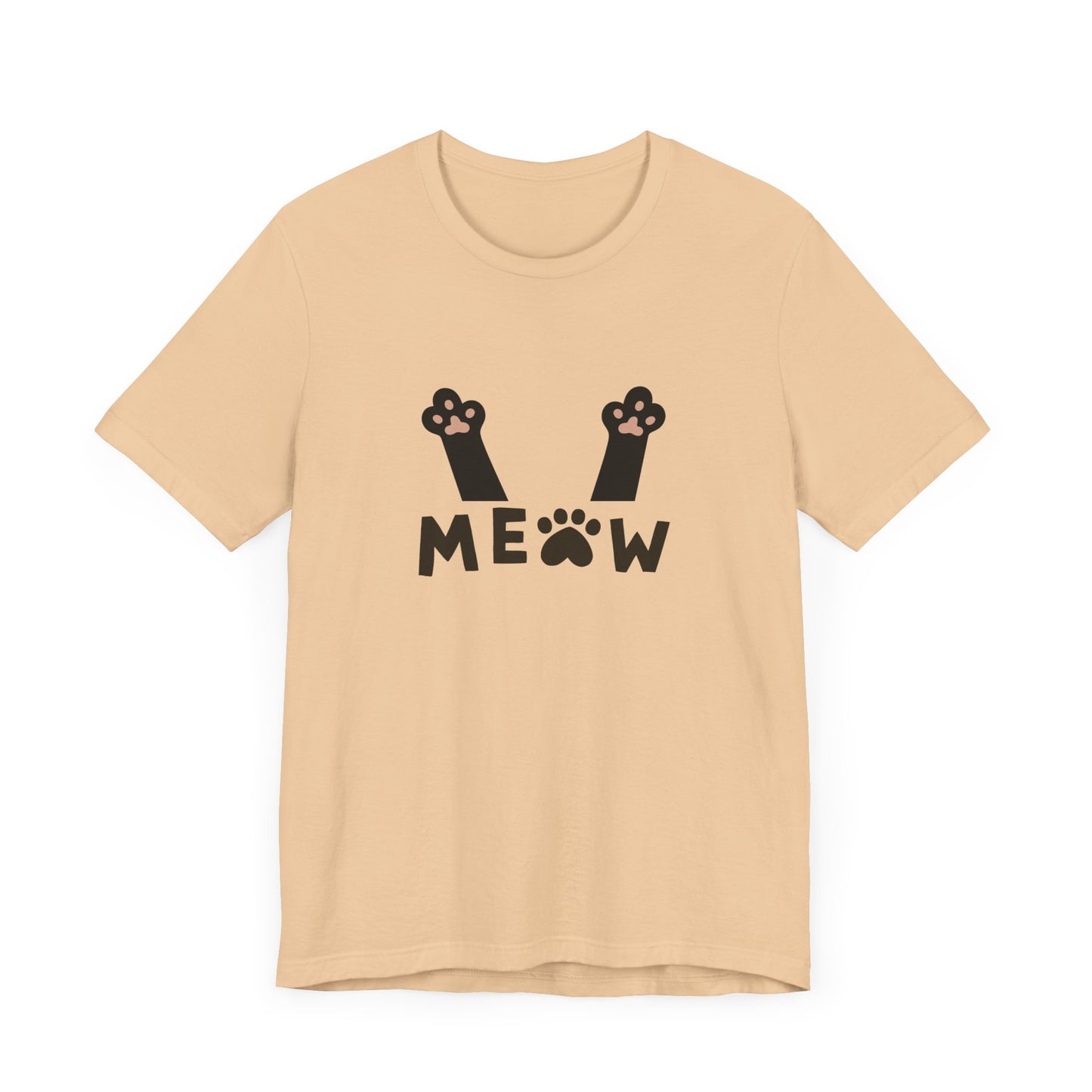 Meow Cat Paw Unisex Jersey Tee