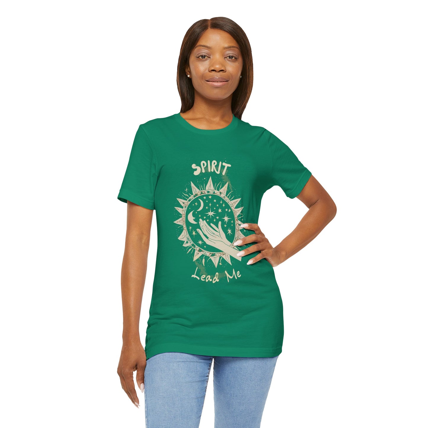 Spirit Lead Me Unisex Jersey Tee - Boho Chic Top for Spiritual Souls