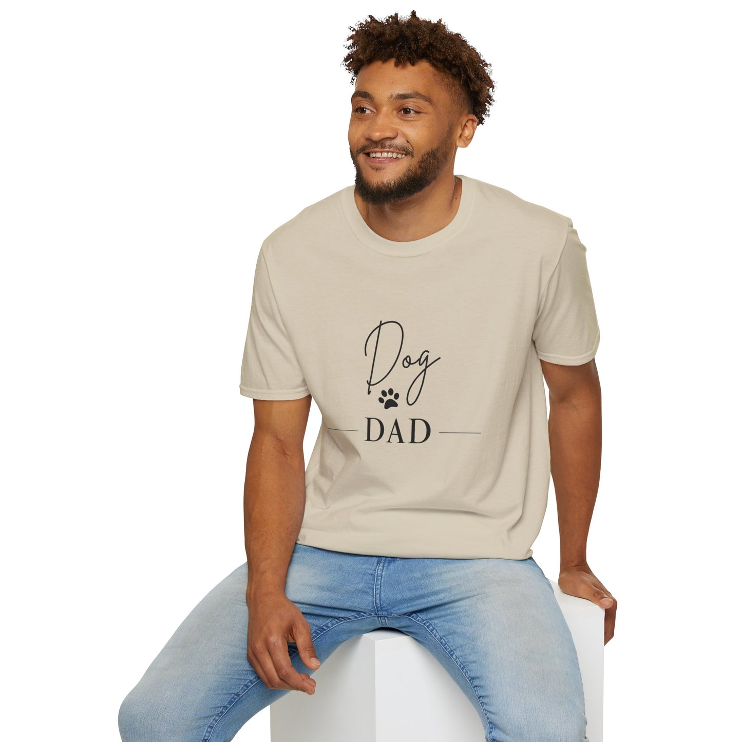 Dog Dad Unisex Softstyle T-Shirt - Perfect Gift for Pet Lovers