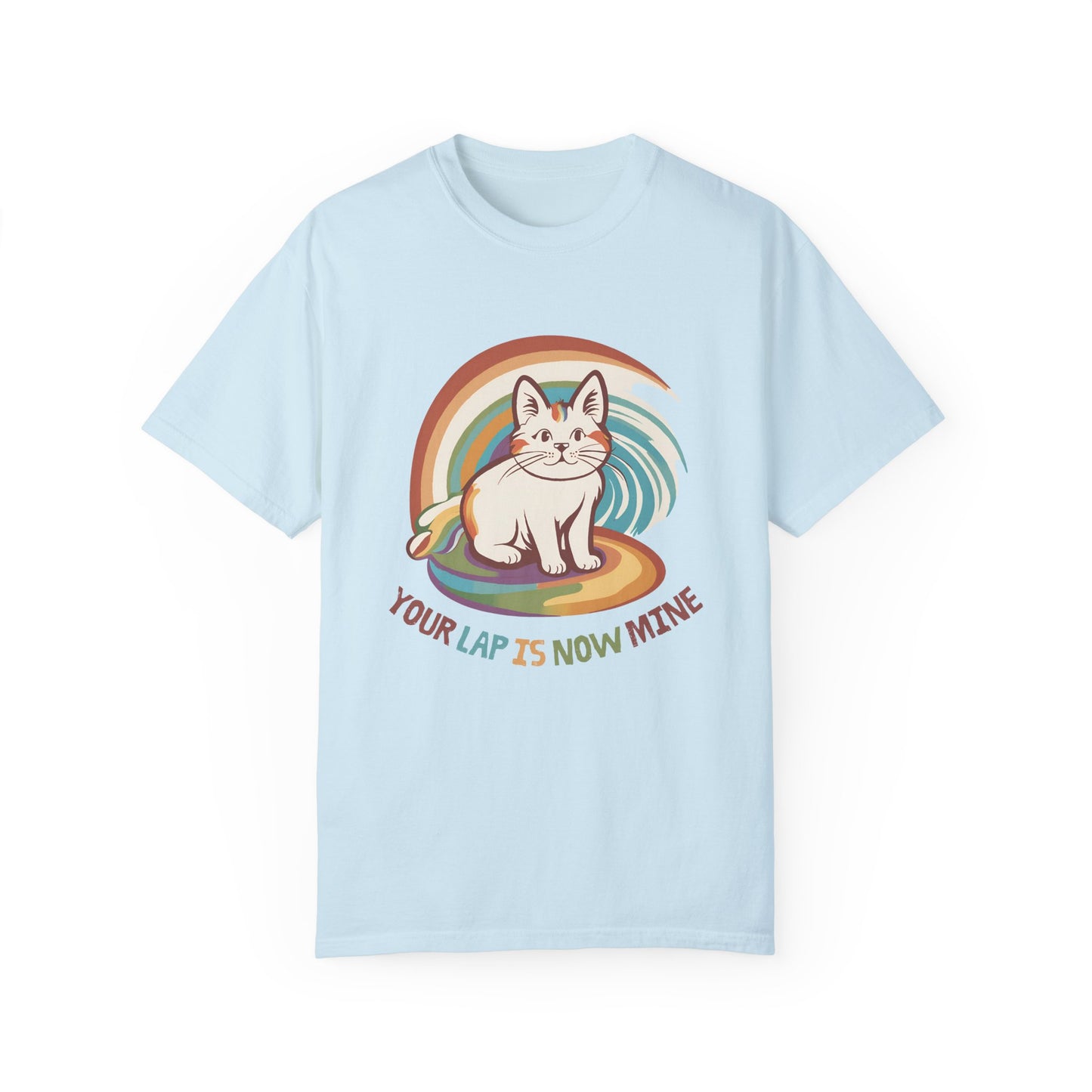 Cute Cat Lap Design Unisex T-Shirt – Perfect for Cat Lovers