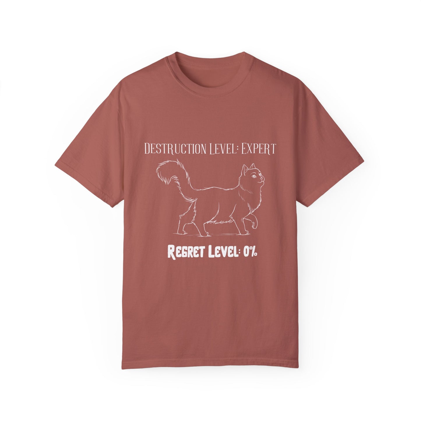 Destruction Level Expert Cat T-Shirt - Funny Gift for Cat Lovers