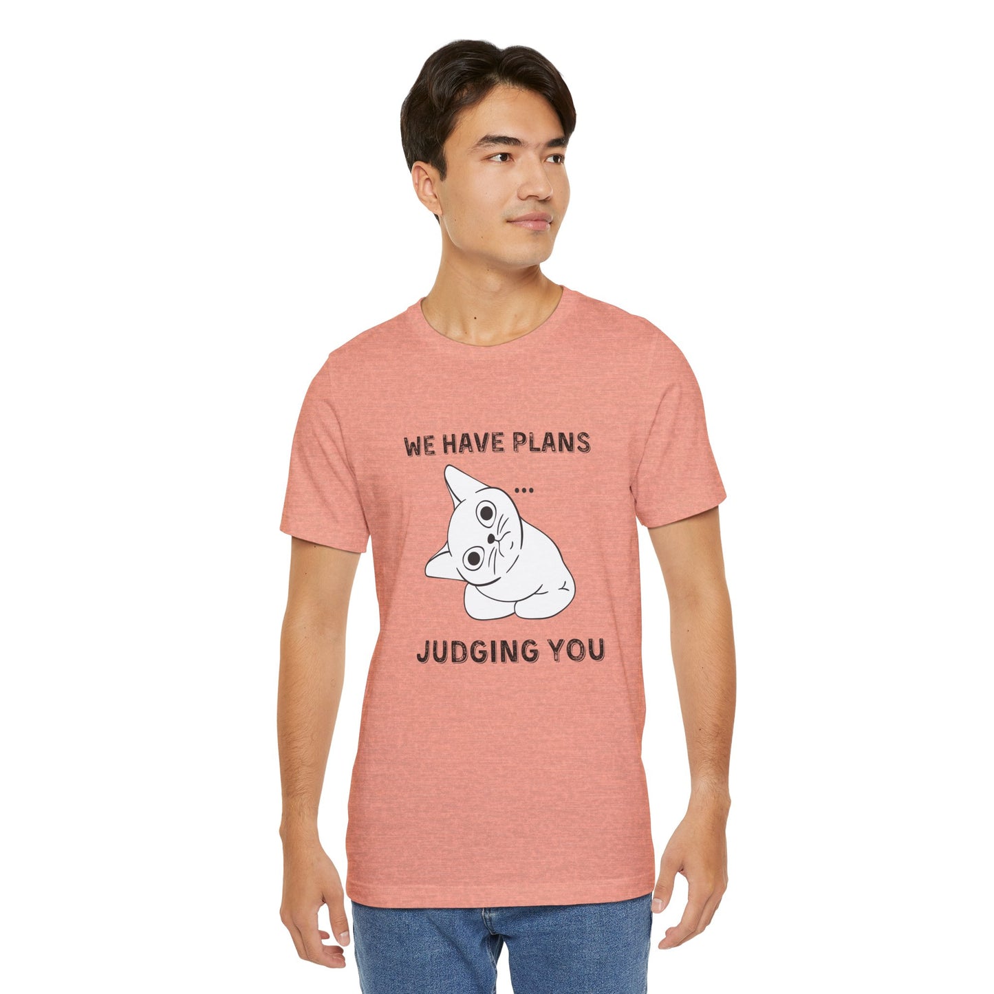 Judging You Cat Unisex T-Shirt – Funny Cat Lover Tee