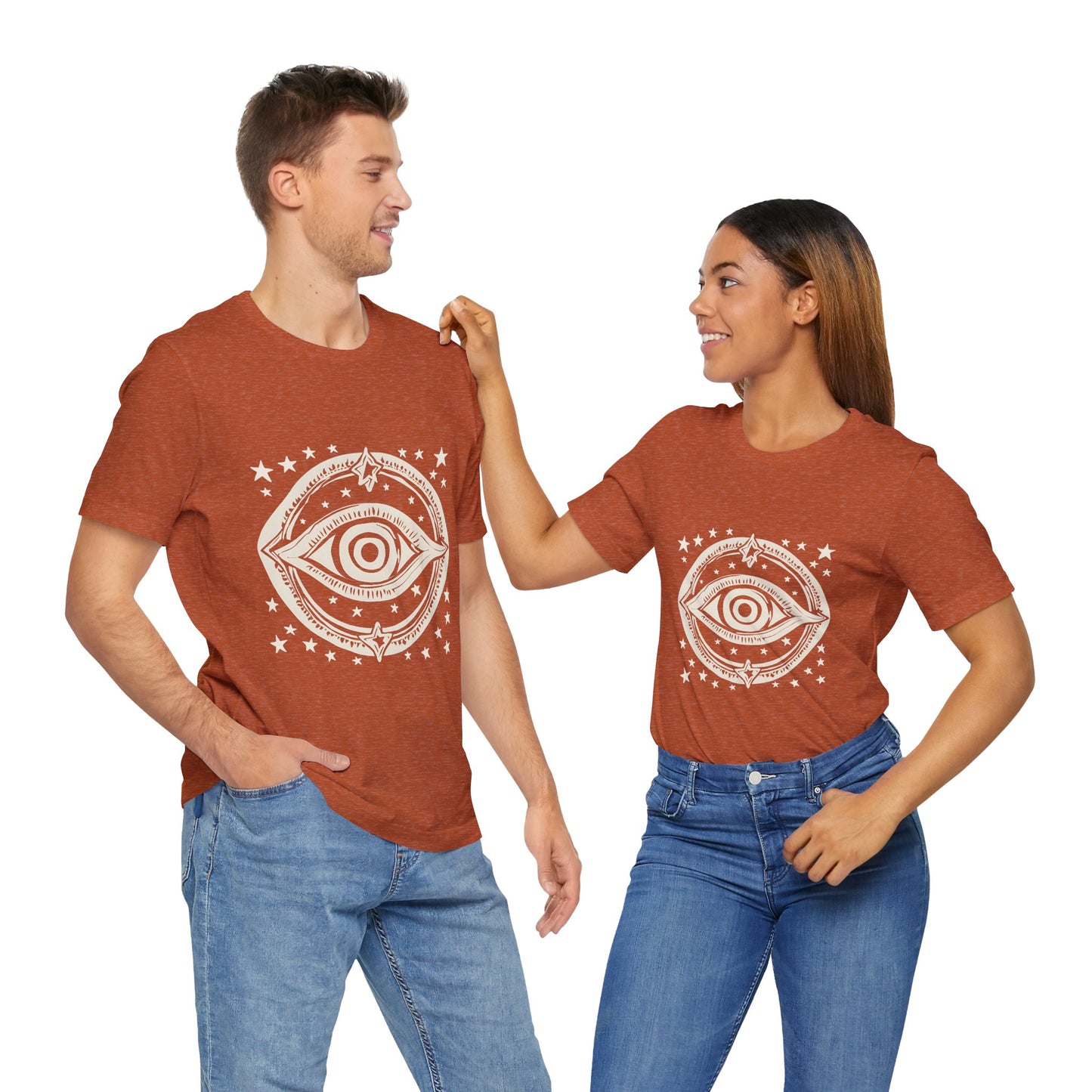 Mystic Eye Unisex Jersey Tee - Cosmic Stars T-Shirt