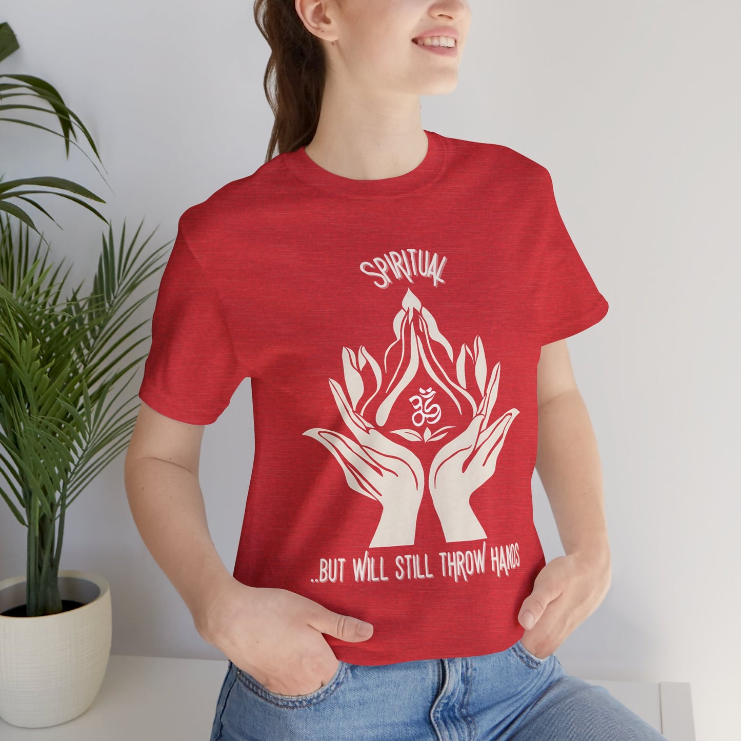 Spiritual Hands Unisex Jersey Tee - Zen Vibes for Mindful Living