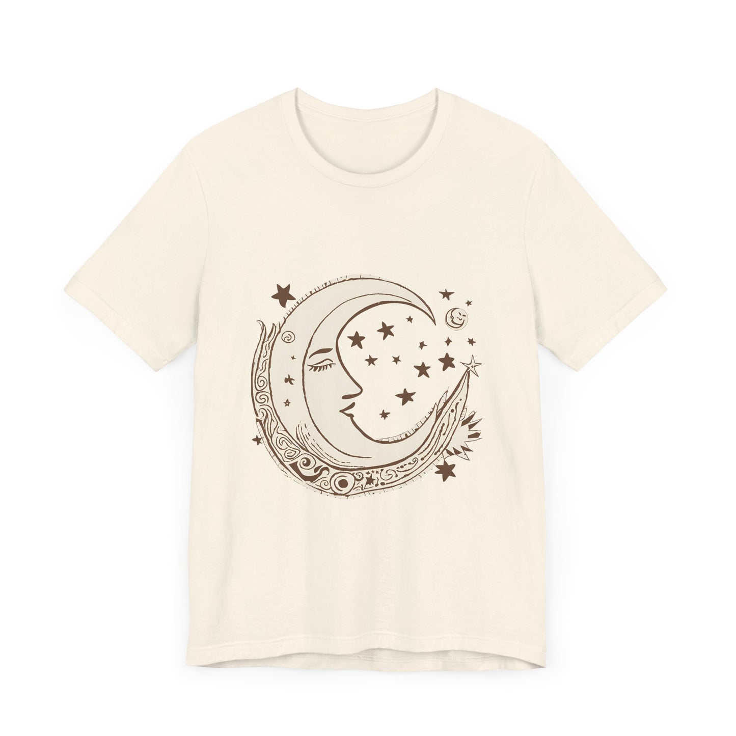 Celestial Moon and Stars Unisex Short Sleeve Tee