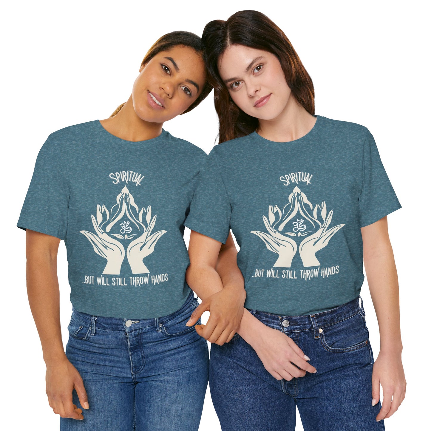 Spiritual Hands Unisex Jersey Tee - Zen Vibes for Mindful Living