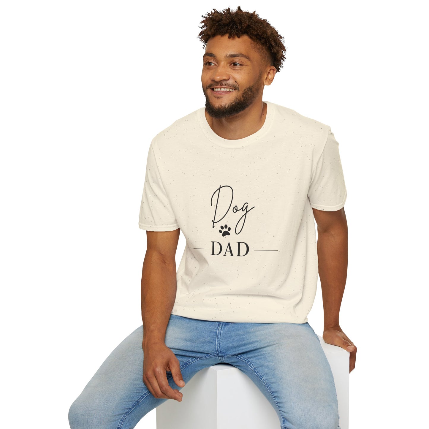 Dog Dad Unisex Softstyle T-Shirt - Perfect Gift for Pet Lovers