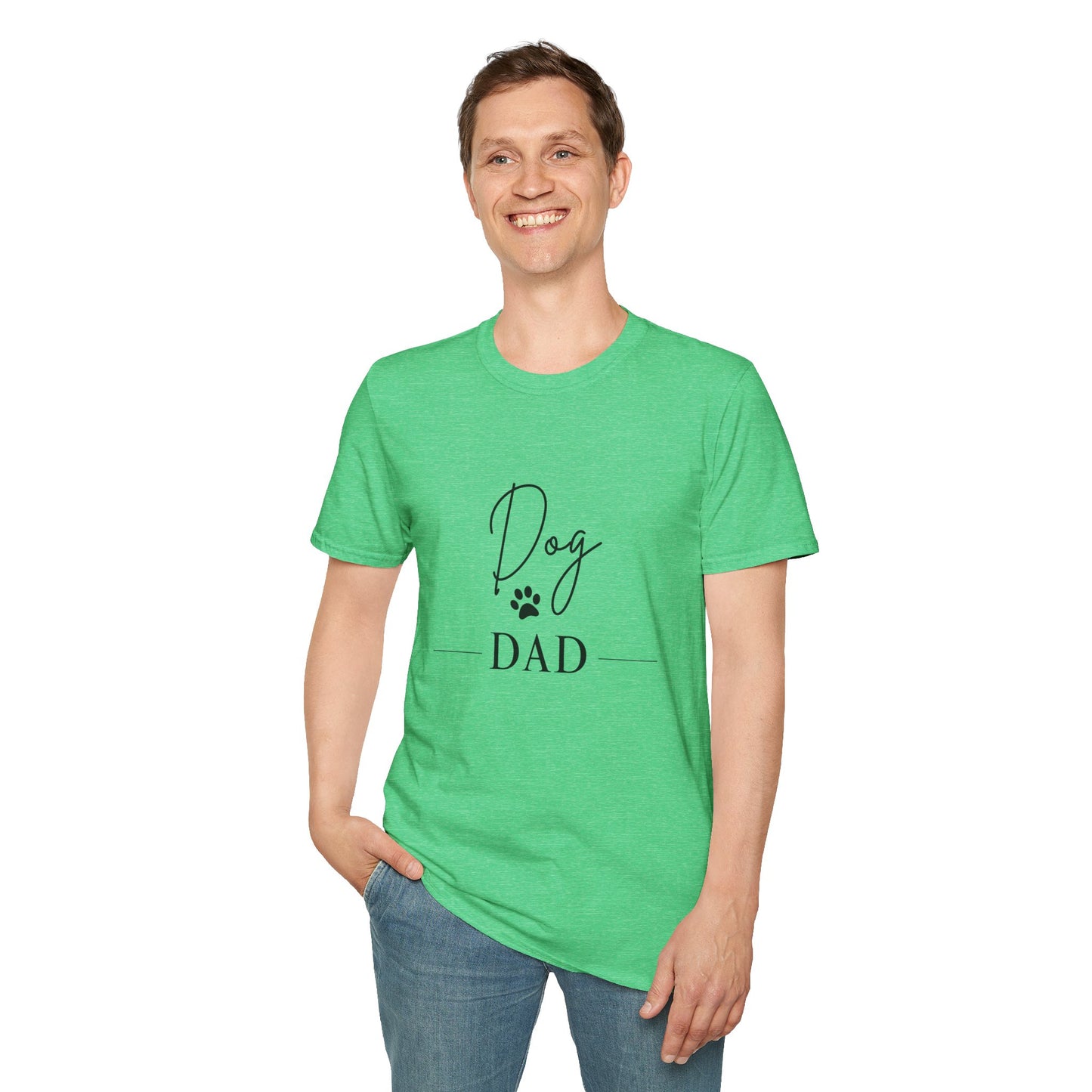 Dog Dad Unisex Softstyle T-Shirt - Perfect Gift for Pet Lovers