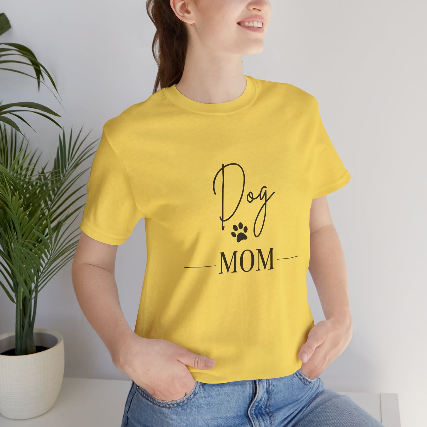 Dog Mom Unisex Jersey Tee - Perfect Gift for Dog Lovers