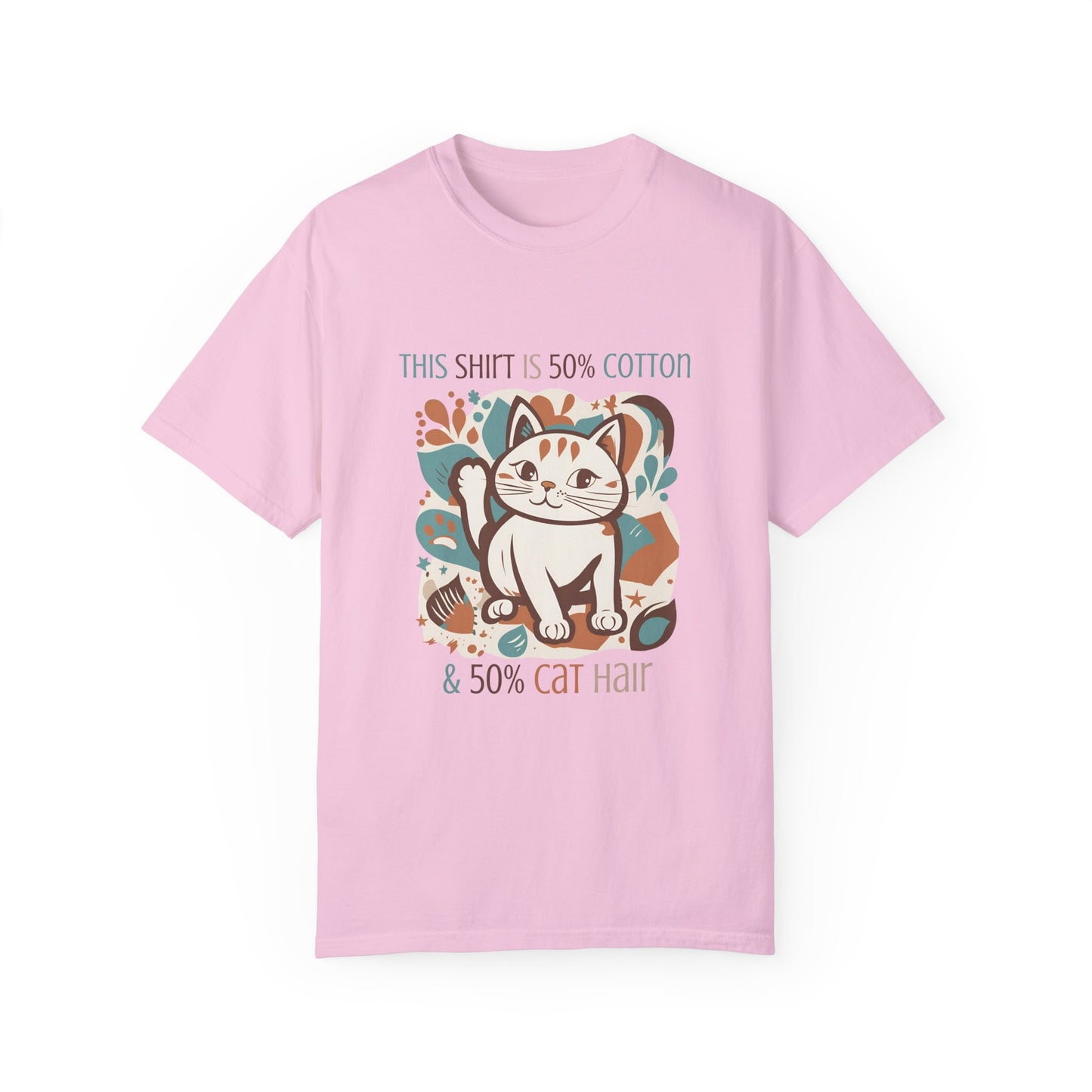 Funny Cat Themed Unisex T-Shirt - 50% Cotton & 50% Cat Hair