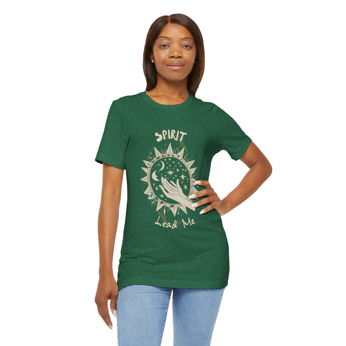 Spirit Lead Me Unisex Jersey Tee - Boho Chic Top for Spiritual Souls