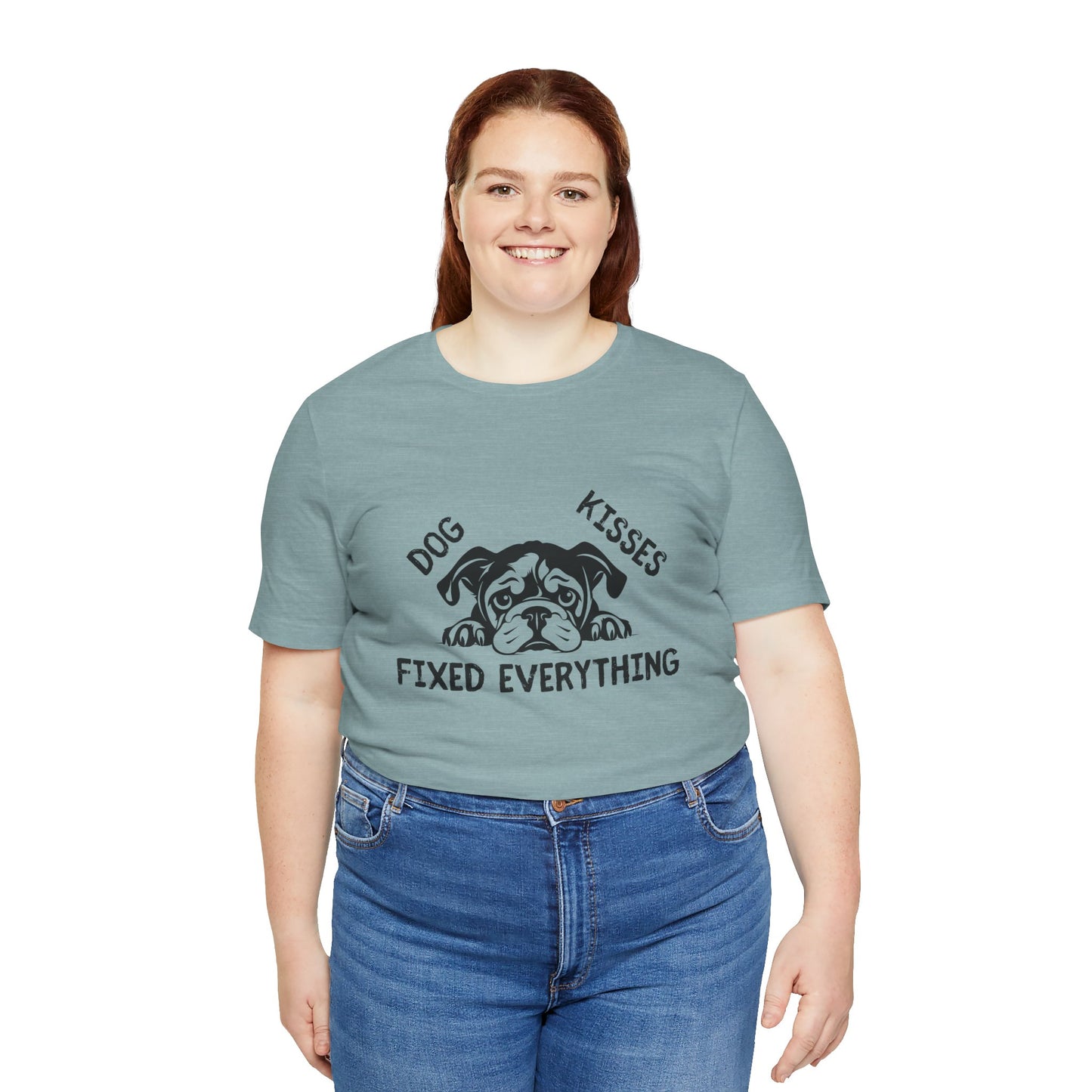 Unisex Dog Kisses Fixed Everything Tee