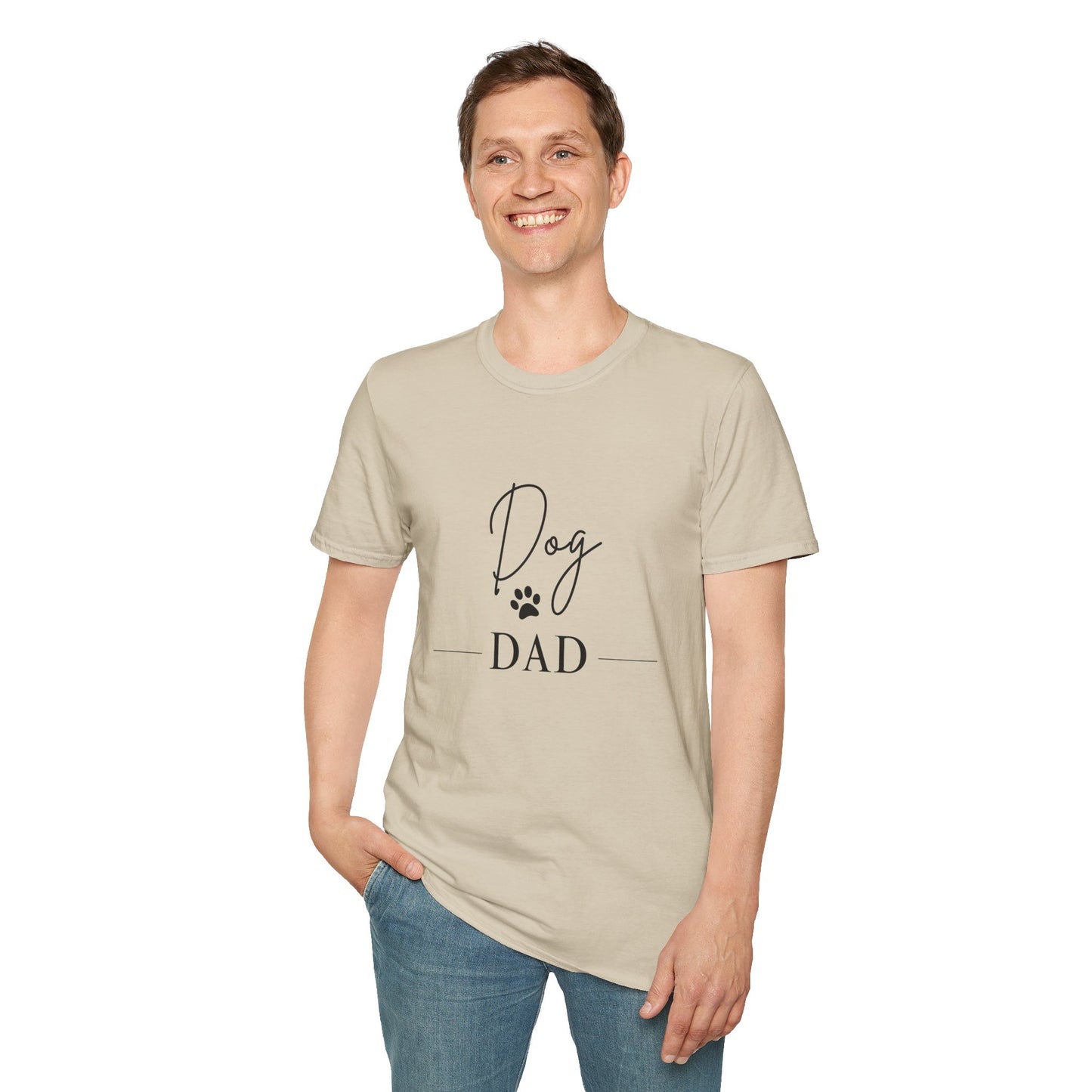 Dog Dad Unisex Softstyle T-Shirt - Perfect Gift for Pet Lovers