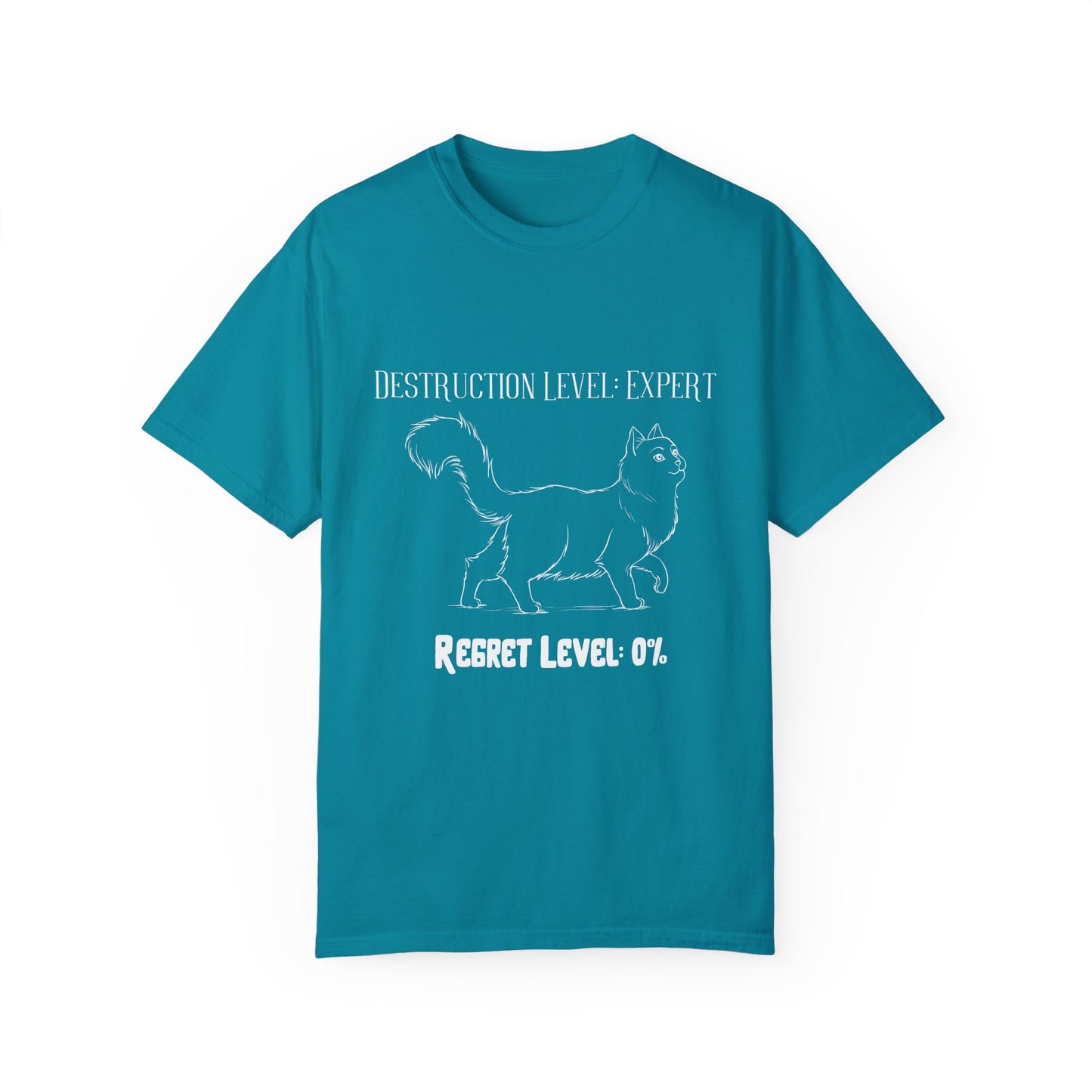 Destruction Level Expert Cat T-Shirt - Funny Gift for Cat Lovers