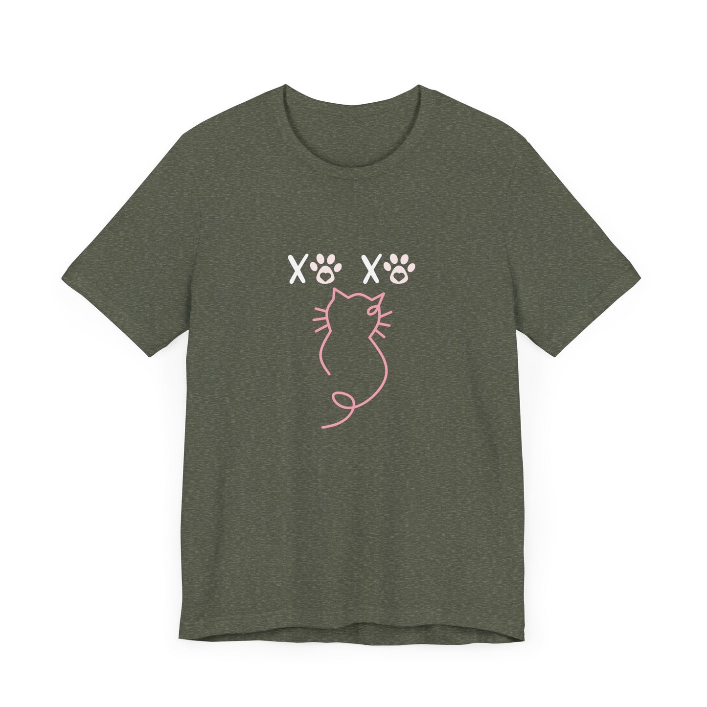 Cat Lover Unisex Jersey Tee - 'XOXO' Design