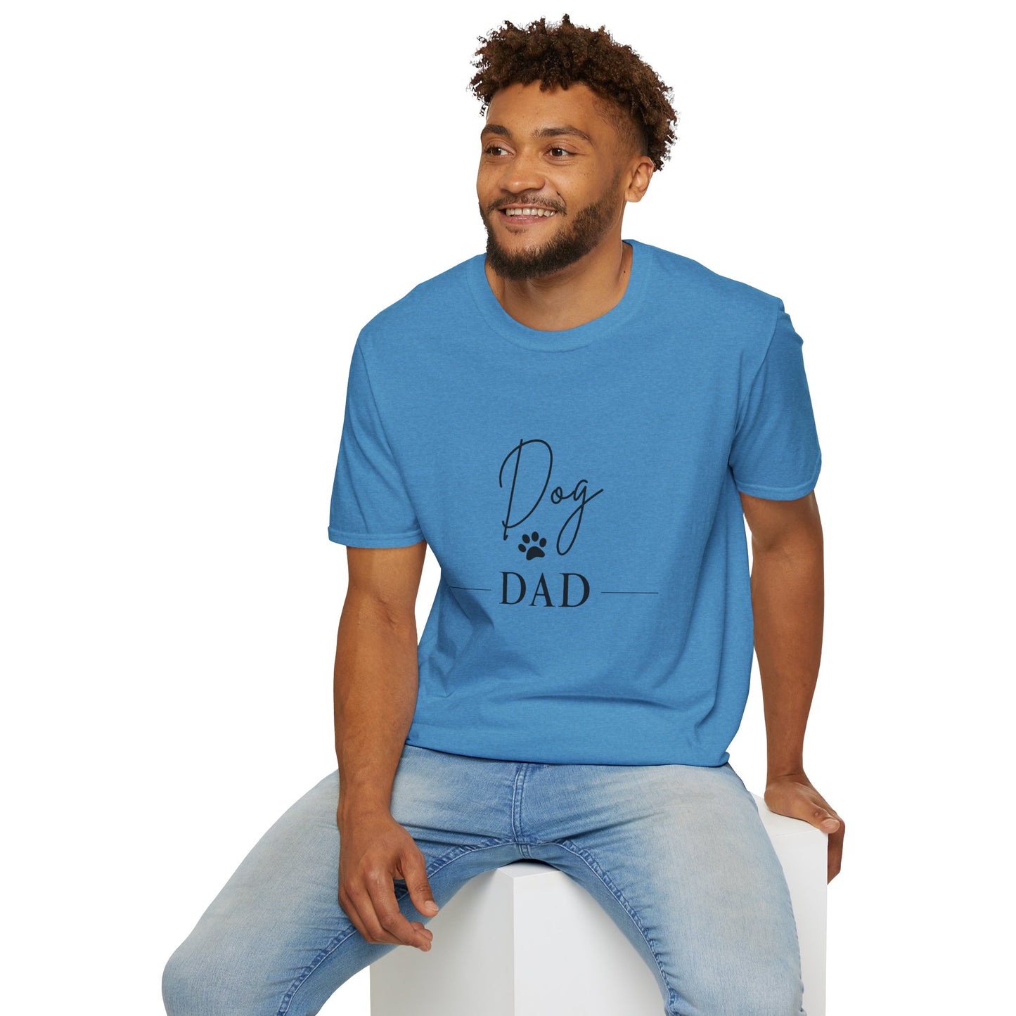 Dog Dad Unisex Softstyle T-Shirt - Perfect Gift for Pet Lovers