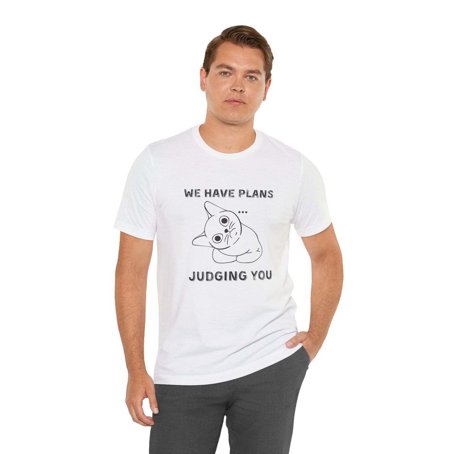 Judging You Cat Unisex T-Shirt – Funny Cat Lover Tee