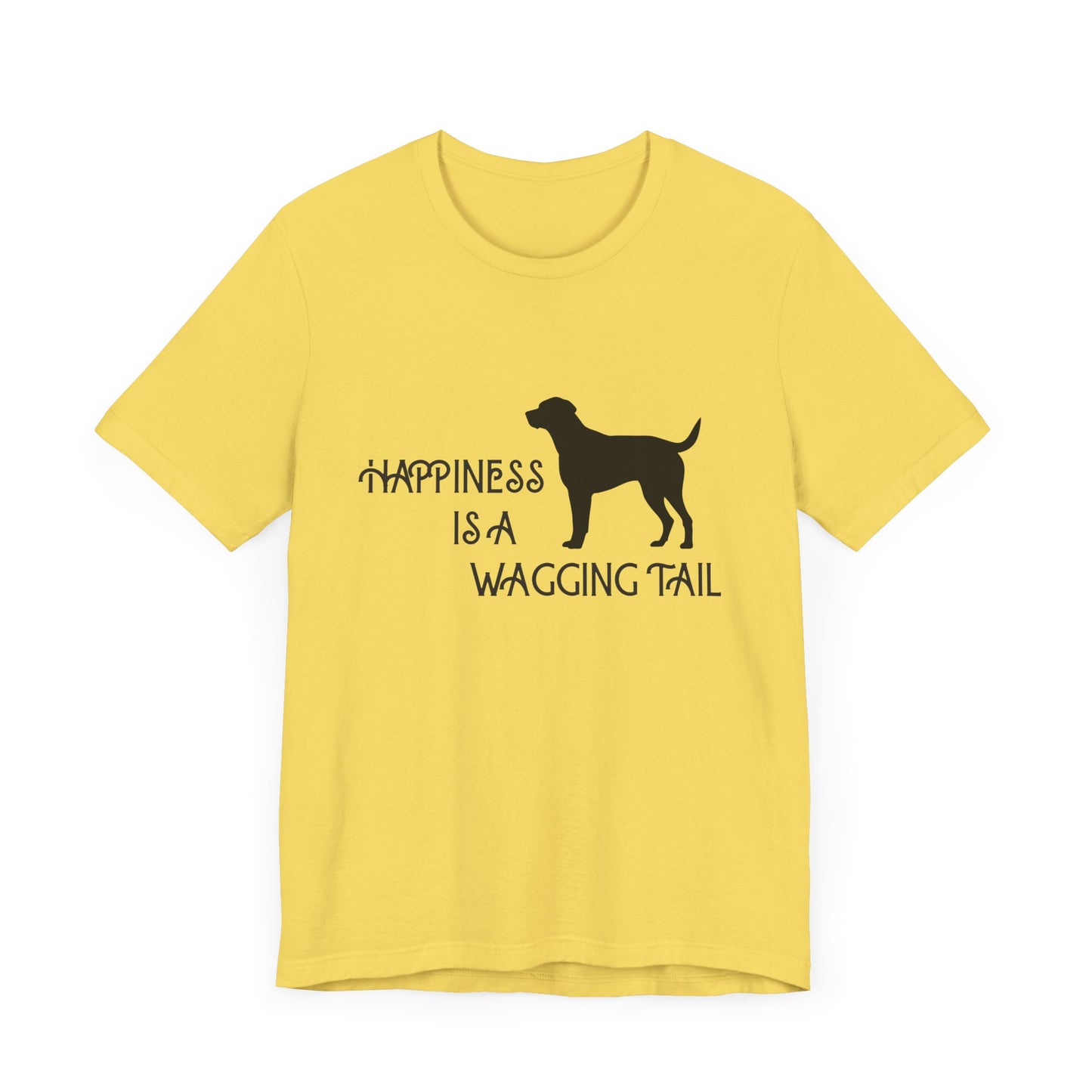 Happiness is a Wagging Tail Unisex Dog Lover Tee