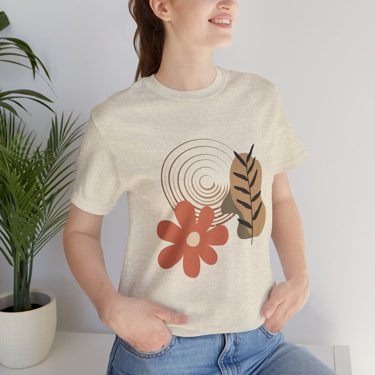 Boho Chic Floral Unisex Short Sleeve Tee